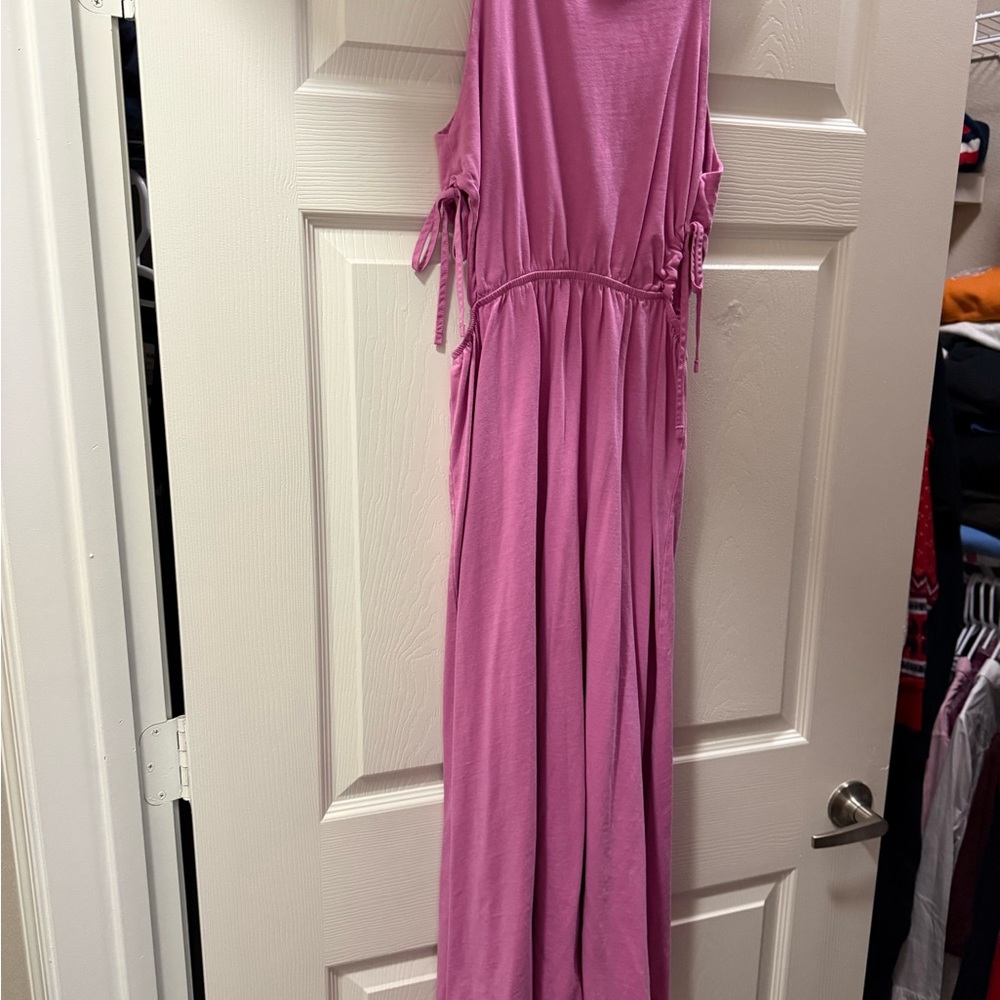 Zara Fuchsia Sleeveless Dress with Thin Straps